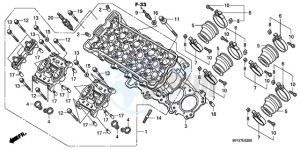 CB600F39 Spain - (SP / ST) drawing CYLINDER HEAD