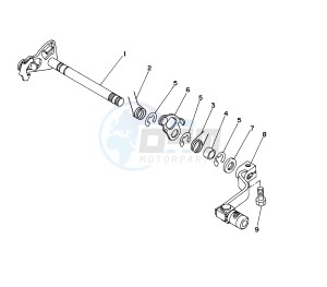 YZ LC-LW 80 drawing SHIFT SHAFT