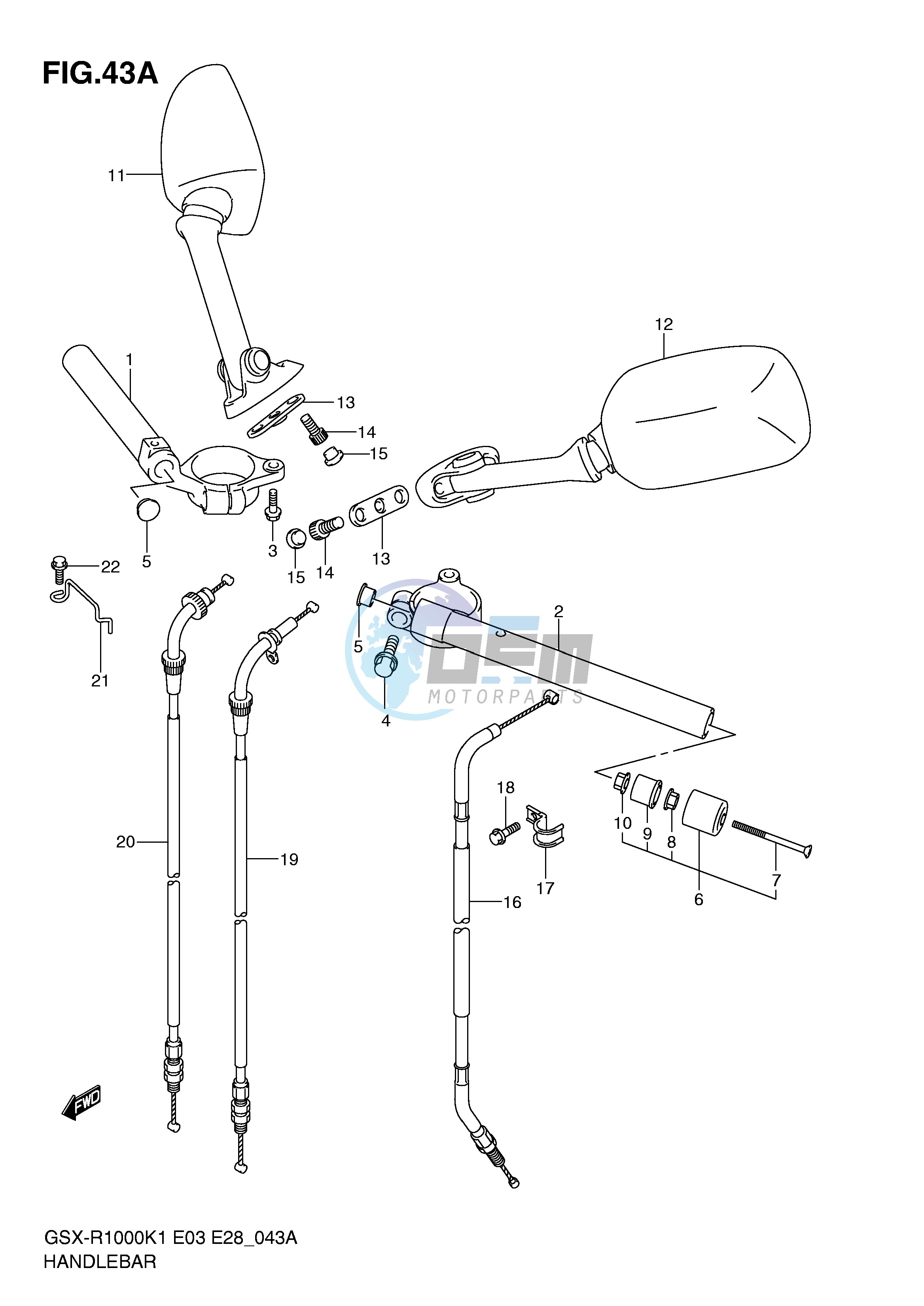 HANDLEBAR (GSX-R1000K2)