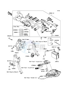 Z1000 ZR1000DBF FR GB XX (EU ME A(FRICA) drawing Chassis Electrical Equipment