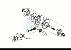 JET X 125 (XH12WW-EU) (E5) (M1) drawing CRANK SHAFT