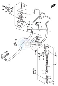 GSX-S750A drawing REAR MASTER CYLINDER