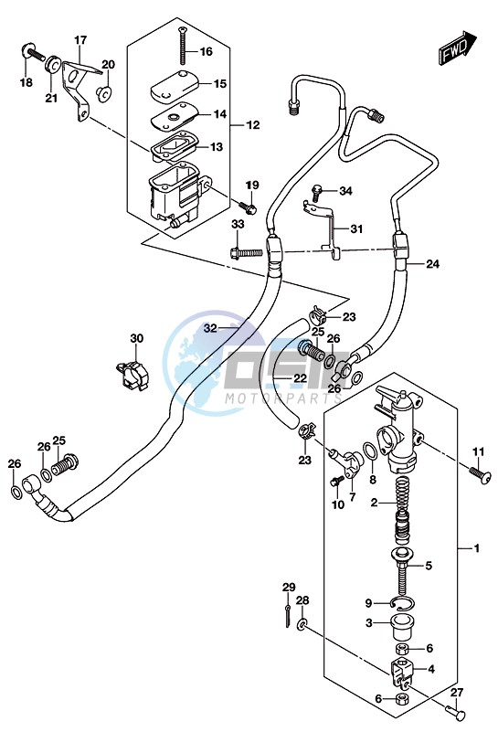 REAR MASTER CYLINDER