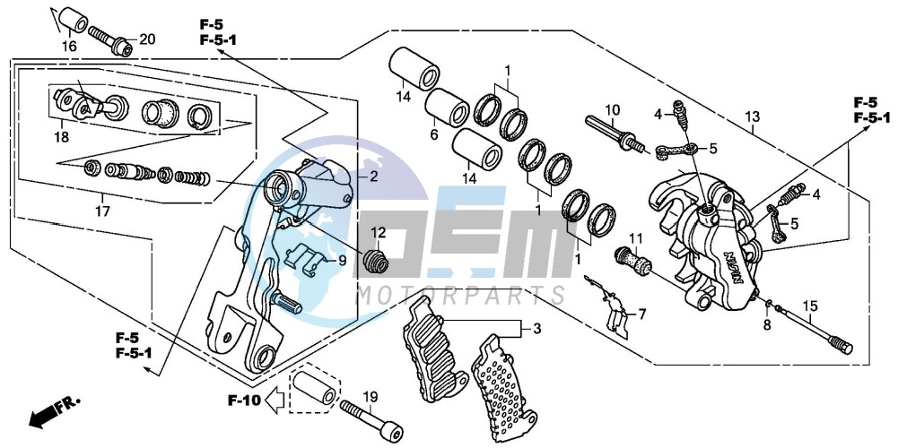 L. FRONT BRAKE CALIPER