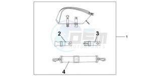 CBR1000RAA Europe Direct - (ED / ABS) drawing REAR SEAT BAG