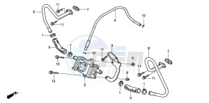 CB500 drawing AIR SUCTION VALVE