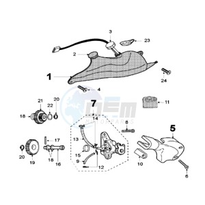 XR6 E2 drawing OIL TANK / OIL PUMP MIKUNI