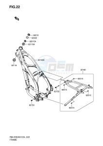 RM-Z250 (E24) drawing FRAME