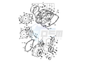 XT E 600 drawing CRANKCASE COVER MY95