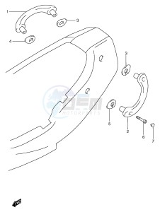 GSF1200 (E2) Bandit drawing RIDER HANDLE