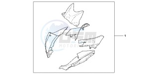 CBR250RB drawing TANK COVER SET