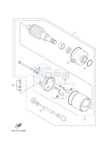 YW125 YW125CB (37D5) drawing STARTING MOTOR