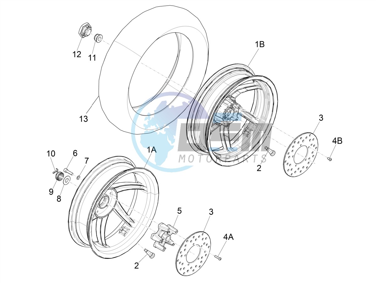 Rear wheel