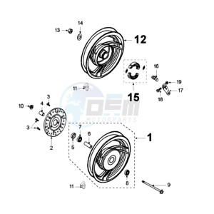 VCLIC EVP drawing WHEELS / BRAKE DISC D160