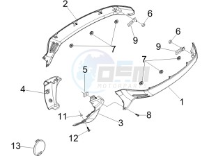 GT 250 ie 60 deg (Euro 3) drawing Side cover - Spoiler