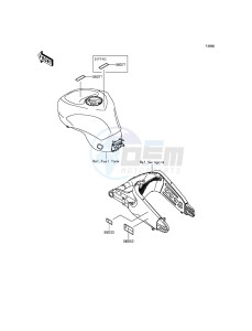 NINJA_ZX-6R ZX636EEF FR GB XX (EU ME A(FRICA) drawing Labels