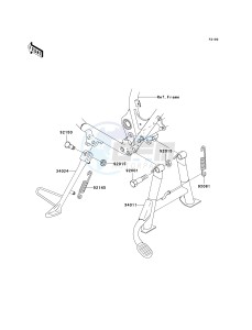 EJ 650 A [W650] (A2-A4 A4 CAN ONLY) W650 drawing STAND-- S- -