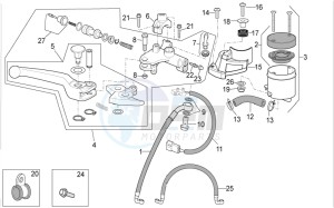 Tuono V4 1100 Factory (EMEA, APAC) (AU, EU, HK, JP, MAL, RC, S, T, TH) drawing Front master cilinder