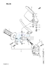 TS200R (E4) drawing LEFT HANDLE SWITCH