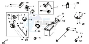 GTS 125I EURO4 LONG VISOR L7 drawing ELECTRONIC PARTS