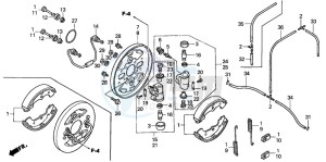 TRX350FM FOURTRAX 350 4X4 drawing FRONT BRAKE PANEL