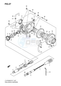 LT-A700X (E17) drawing FINAL BEVEL GEAR (REAR)