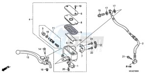 GL18009 Korea - (KO / AB) drawing FRONT BRAKE MASTER CYLINDER