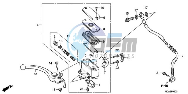 FRONT BRAKE MASTER CYLINDER