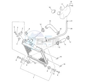 TZR 50 drawing COOLING SYSTEM