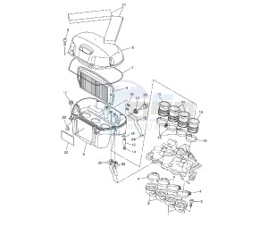 FZ6 FAZER S2 ABS 600 drawing INTAKE