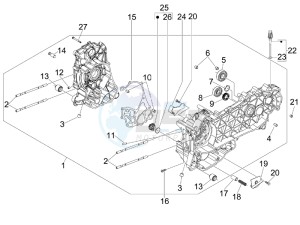 GTV 300 4T 4V ie Touring (USA) USA drawing Crankcase