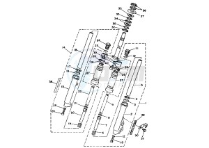 CR Z 50 drawing FRONT FORK