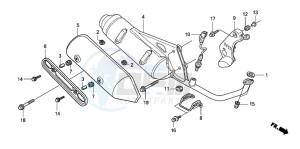 SH150R 125 drawing EXHAUST MUFFLER