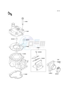 KX 60 B [KX60] (B10-B14) [KX60] drawing CYLINDER HEAD_CYLINDER