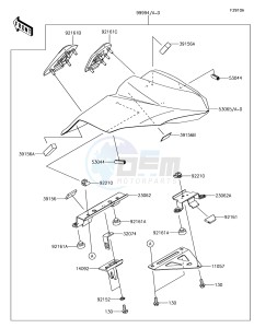 NINJA 650 EX650KJFA XX (EU ME A(FRICA) drawing Accessory(Single Seat Cover)