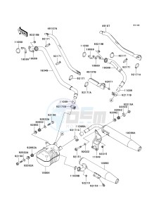 VN 1500 B [VULCAN 88 SE] (B1-B3) N6F drawing MUFFLER-- S- -