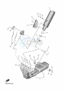 YZF600 YZF-R6 (BN6S) drawing EXHAUST