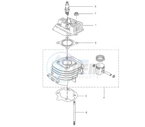 BW'S 50 drawing CYLINDER AND HEAD