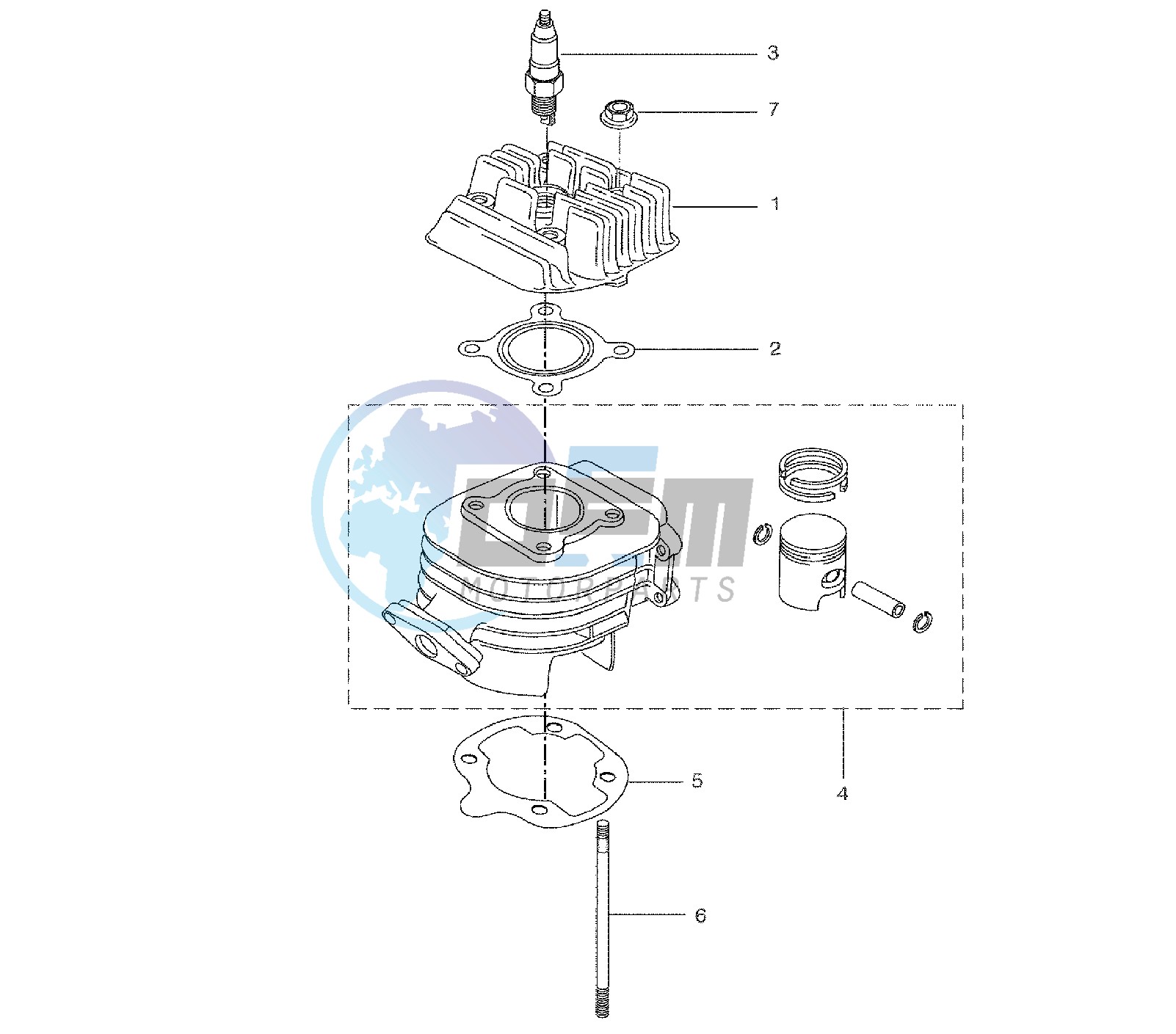 CYLINDER AND HEAD