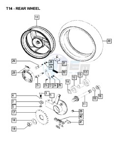 FUNTASTIC_25kmh_K8-L0 50 K8-L0 drawing Rear wheel