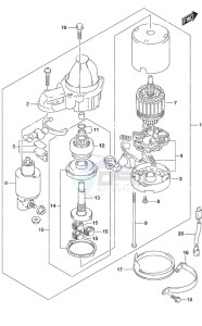 DF 90A drawing Starting Motor