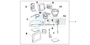 VFR1200FDB drawing MC NAVI UNIT KIT