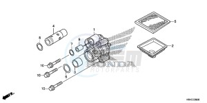 TRX500FM1H TRX500 ED drawing OIL PUMP