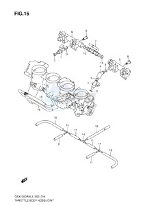 GSX1300R drawing THROTTLE BODY HOSE_JOINT