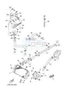 X-MAX125 ABS X-MAX (2DM6 2DM6) drawing RADIATOR & HOSE