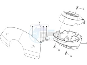 LXV 125 4T E3 drawing Handlebars coverages