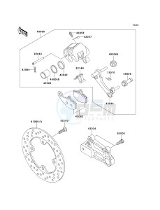 ZX 636 B [NINJA ZX-6R[ (B1-B2) [NINJA ZX-6R drawing REAR BRAKE