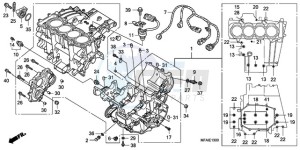 CBF1000T9 Europe Direct - (ED) drawing CRANKCASE