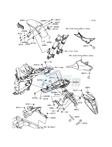 Z800 ZR800EGF UF (UK FA) XX (EU ME A(FRICA) drawing Fenders