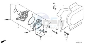 VT750C9 Europe Direct - (ED / MME) drawing WATER PUMP